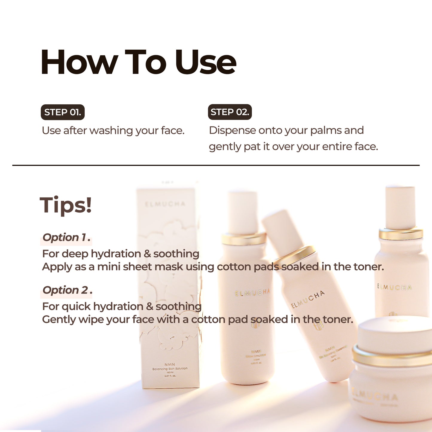 ELMUCHA NMN Balancing Skin Solution